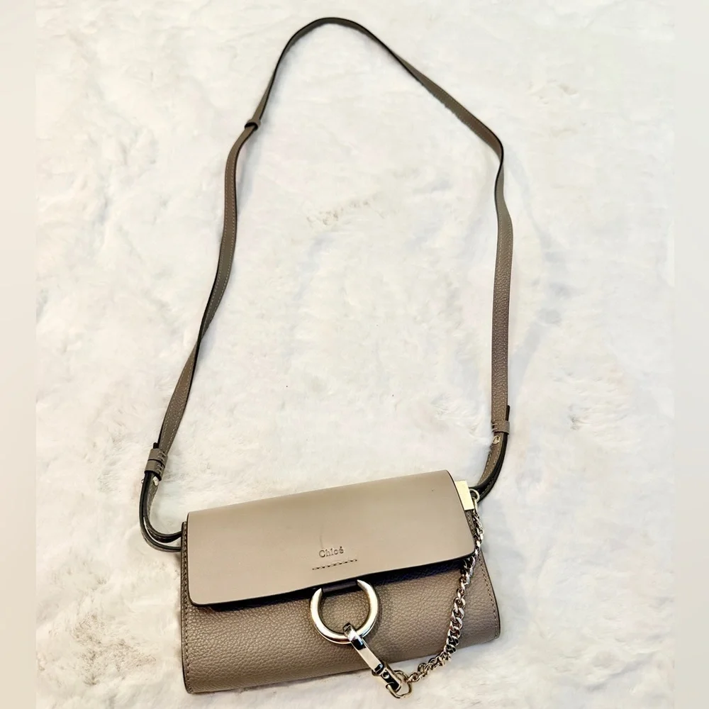 Chloe Mini Faye Leather Crossbody Bag - Picture 1 of 6